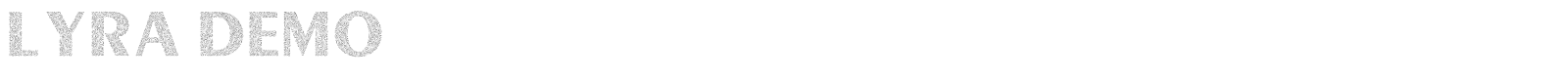 Lyra font preview